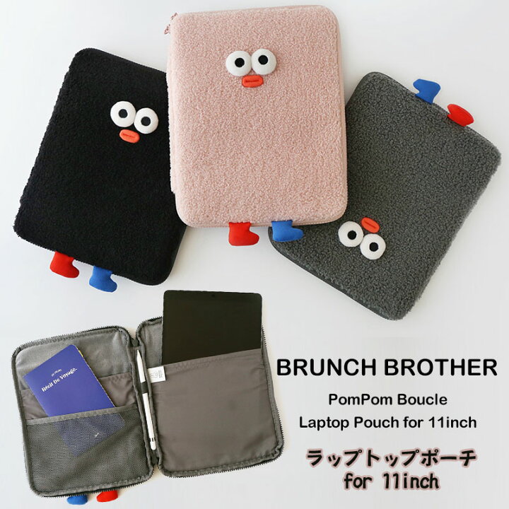 楽天市場 タブレット ケース 11インチ ブランチブラザー ノートpcケースラップトップケース かわいい Brunch Brother 韓国 ポーチ ノート Ipad Pro バッグ カバー トースト シリコン 直輸入正規品 Romane かわいい プレゼント ポケット ギフト 持ち運び 全国一律送料