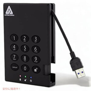 (256-Bit 1 TB) - Apricorn Aegis Padlock 1 TB USB 3.0 256-bit AES XTS Hardware Encrypted Portable External Hard Drive (A25-3PL256-1000) Founder͂!