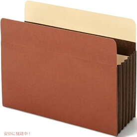 Globe-Weis/Pendaflex Extra Wide Accordion File Pockets, 5.25 Inch Expansion, Straight Cut, Letter Size, 10 Pockets Per Box, Brown (C1535GHD) by Globe Weis