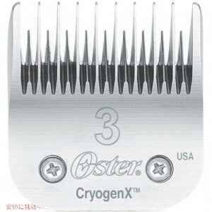Oster IX^[ CryogenX ybgp oJ֐n TCY3 ybgNbp[p u[h Detachable Pet Clipper Blade, Skip Tooth, Size 3