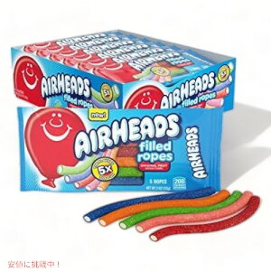 Airheads LfB Filled Ropes IWit[c 57g x 18 [v^O~ LfB Original Fruit, 2 Oz (Bulk Pack of 18)