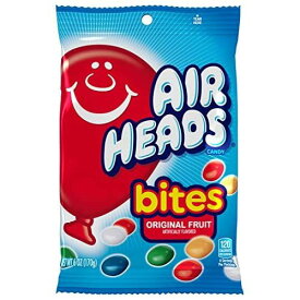 Airheads キャンディバー Bites Bag, Fruit, Non Melting, 6oz (Bulk Pack of 12)