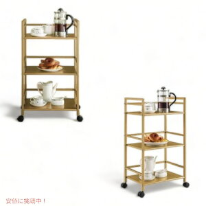 Novogratz ���[�e�B���e�B�[�J�[�g �T�[�r���O�J�[�g 3�i �L�b�`�����S�� Helix Small Bar Cart