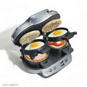 Hamilton Beach fA zbgTh[J[ ^C}[t 25490A ThCb`[J[ Sandwich Maker with Timer