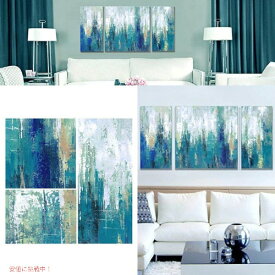 ウォールアート アート作品 キャンバス 印象的な青の抽象作品アメリカ輸入家具　アメリカ輸入雑貨 Founderがお届け!