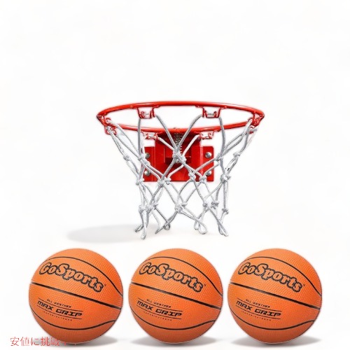 ミニバスケットボール 定番人気 フープセット GoSpo Founder GoSports Founderがお届け ボール3個付き ◆高品質
