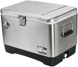 Igloo イグルー クーラーボックス　ステンレススチール クーラー 51リットル クーラーボックス　キャンプ用品 54Qt Steel Belted Legacy Stainless Steel Cooler