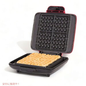 ベルギーワッフルメーカー DASH DNMWM400RD おしゃれカラー ダッシュ ワッフルメーカー アメリカ小型キッチン家電  Founderがお届け!
