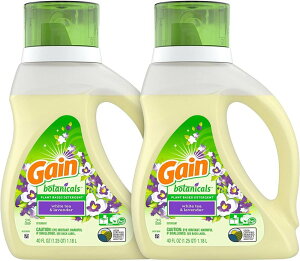 ゲイン 液体洗濯洗剤 Gain 植物性 40オンス 2本入 25ロード ホワイトティー＆ラベンダー Founderがお届け!