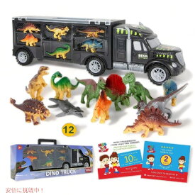 モビウス トイ MOBIUS Toys 恐竜輸送トラックと恐竜フィギュア12体セット 幼児玩具 Founderがお届け!