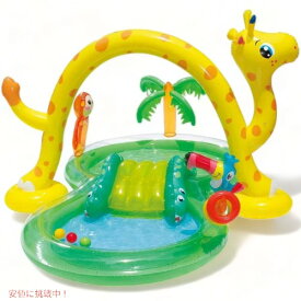 キリンさんプール　すべり台付きプール　家庭用プール スライド付き Summer Waves　すべり台プール　アメリカおもちゃ　輸 Founderがお届け!