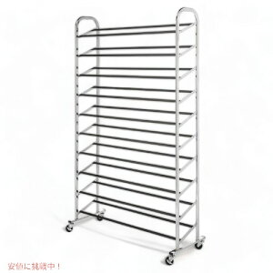 Whitmor 6060-3510 Chrome 50 Pair Shoe Rack LX^[t C bN Founder͂!