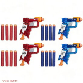 ナーフ おもちゃの鉄砲セット NERF N-ストライクシリーズ エリート ミニサイズ レッド ブルー Founderがお届け!