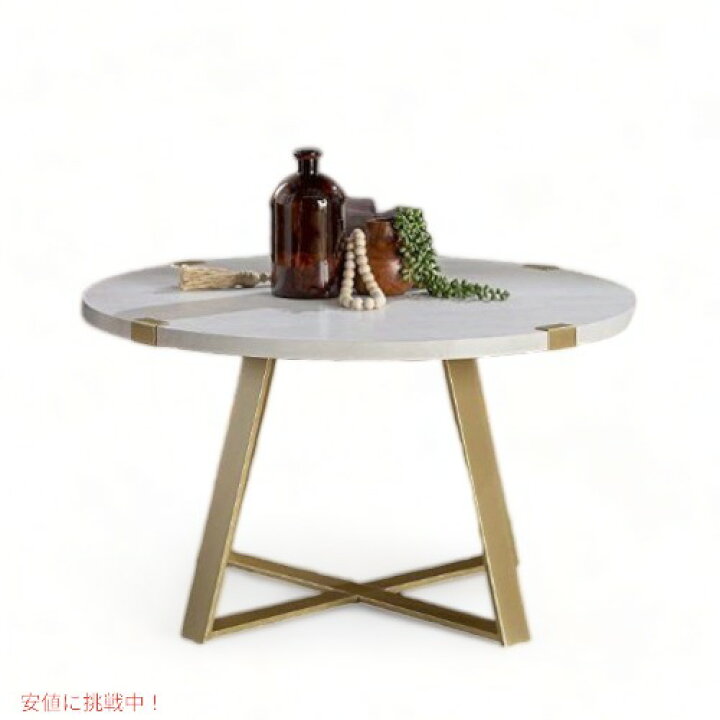 購買 Walker Edison Furniture Companyコーヒーテーブル 円形 Founderがお届け mandhucollege.edu.mv