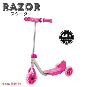 Razor Jr. Scooter ���C�U�[ �W���j�A �q���p�X�N�[�^�[ 3Wheel Kick Scooter 3�փL�b�N�X�N�[�^�[ Pink