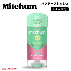 Mitchum ~b` WFfIhg [pE_[tbV] 96g p Women Gel Antiperspirant Deodorant Powder Fresh 3.4oz