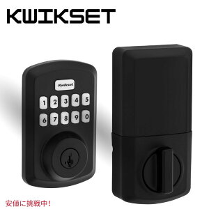 Kwikset Powerbolt 250 Transitional Electronic Deadbolt Door Lock�N�C�b�N�Z�b�g �h�A���b�N Matte Black