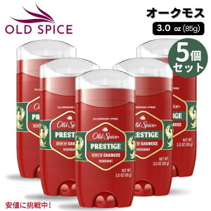 5�Z�b�g Old Spice �I�[���h�X�p�C�X Red Collection Deodorant Stick for Men ���b�h�R���N�V���� �f�I�h�����g�X�e�B�b�N �j���p Prestige �I�[�N���X 3.0oz
