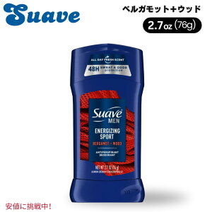 Suave XG[ ANeBuX|[c fIhg GiWCWO jp [xKbg{Ebh] 76g Active Sport Deodorant Bergamot+Wood 2.7oz