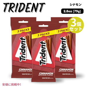 3Zbg Trident gCfg Cinnamon Sugar Free Gum Vi VK[t[  K 3pbN x 3i1pbN 14j
