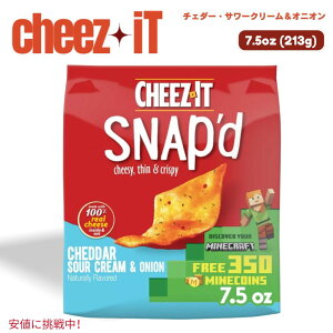 Cheez-It `[YCbg Snap'd Cheddar Sour Cream & Onion Crackers Xibvh `F_[T[N[IjI NbJ[ 212g / 7.5oz