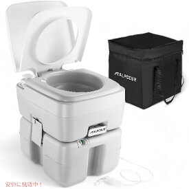 Alpcour ポータブルトイレ コンパクトな屋内・屋外用便器 キャンプ用トラベルバッグ付き Portable Toilet Compact
