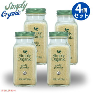 [4{] Vv[ I[KjbN K[bNpE_[ I[KjbNK[bN 103g / 3.64oz Simply Organic Garlic Powder