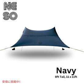 Neso ネソ 巨大テント ビーチテント ビーチシェード 高さ 8フィート タープ パラソル11 x 11ft Biggest Beach Shade Navy