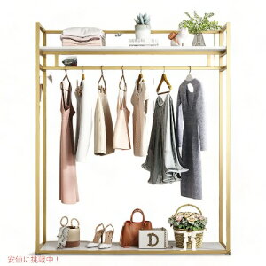 FONECHIN tHl` ߗރbN It ߗޒ݂艺p S[h^ Heavy Duty Clothing Rack with Shelves for Hanging Clothing