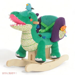 xx bLOz[X ΂̃ĵʂݗhؔn labebe Child Rocking Horse Stuffed Animal Rocker Green Crocodile Plush Rocker
