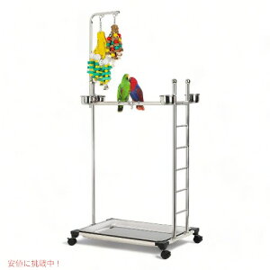 Olpchee �X�e�����X�� ��^�I�E���X�^���h�i�a����E��������t���j Stainless Steel Large Parrot Stand
