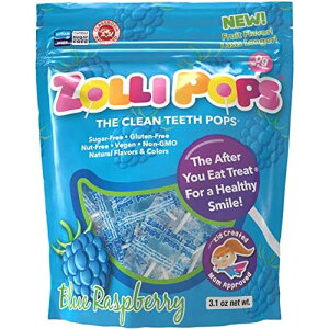 Zollipops Clean Teeth Lollipops, Blue Raspberry, 6.2oz �c