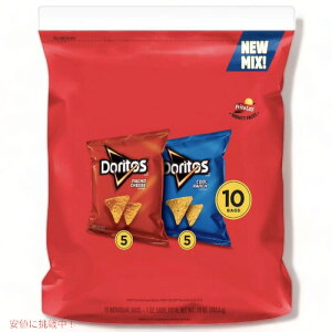 Doritos Mix of Nacho Cheese & Cool Ranch Tortilla Chips �h���g�X �i�`���`�[�Y�� & �N�[�������`�� �g���e�B�[���`�b�v�X 10�܃Z�b�g 283.5g(10oz)