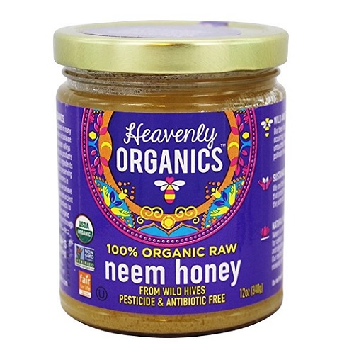 オーガニック 大決算セール ヒマラヤ 本命ギフト ワイルド ハニー Heavenly Organics Organic Raw ヘブンリ― 12 oz Neem ニーム オーガニクス Honey