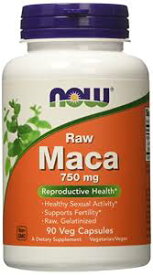 NOW # 4777 Maca 750 mg Raw 90Veg Capsulesナウ　ロー・マカ 750mg