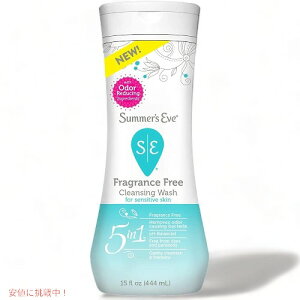 Summer's Eve Fragrance Free Cleansing Wash, Feminine Wash For Sensitive Skin, 15oz(444ml) / T}[YCu [] NWOEHbV fP[g][p\[v