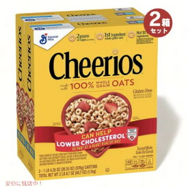 Cheerios チェリオ 全粒 オーツ麦シリアル 576g x 2箱