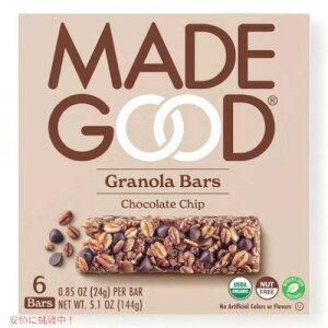 MadeGood Om[o[ `R[g`bv 24g x 6 I[KjbN r[K Chocolate Chip Granola Bars 6ct