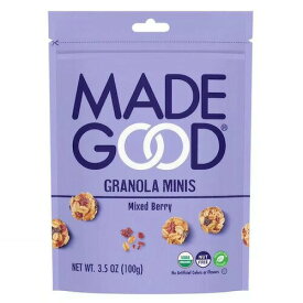 MadeGood グラノーラミニ ミックスベリー 100g / 3.5oz オーガニック ビー Mixed Berry Granola Minis