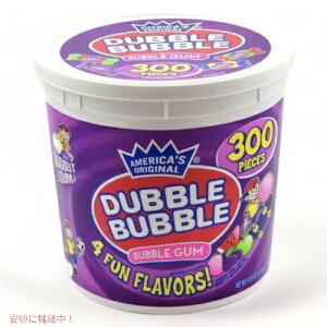 Dubble Bubble ouK A\[g 300 4ނ̃t[o[ Bubble Gum Assorted 300 Count K AĴَq