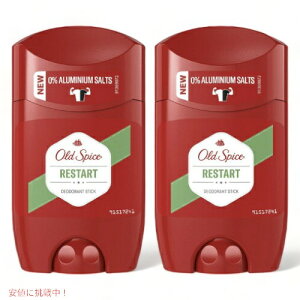 �y2�{�Z�b�g�zOld spice �I�[���h�X�p�C�X �f�I�h�����g ���X�^�[�g 1.7oz/50ml �A���~�j�E���t���[ Deodorant Stick Restart