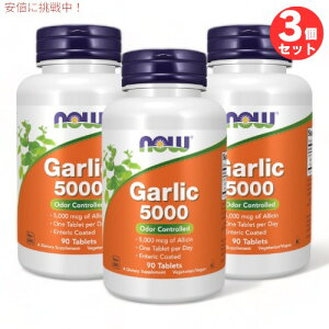 3Zbg K[bNijjNj5,000mcg 90 NOW Foods(iEt[Y) #1814 ^ubg Garlic 5000