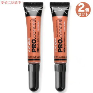 2�Z�b�g L.A. GIRL �v���R���V�[�� �R���V�[���[ [GC990 Orange Corrector �I�����W�R���N�^�[] Pro Conceal 0.28 oz (8 g)
