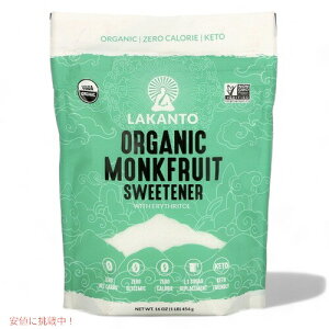 ���J���g �����N�t���[�c �I�[�K�j�b�N�Ö��� Lakanto, Organic Monkfruit Sweetener, 16 oz (454 g)
