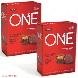 【2個セット】ONE Bar Protein Bar Peanut Butter Cup 4ct / ワンバー プロテインバー ピーナッツバターカップ 4個入り