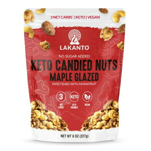 Lakanto Jg Pg LfB[h ibc [vO[Y sgp Öɗʂgp 227gi8ozj / Sugar Free Keto Candied Nuts Maple Glazed Sweetened with Monk Fruit