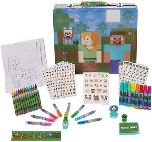 Minecraft Kids Deluxe Activity Set with Carrying Tin / }CNtg LbY fbNX ANeBreBZbg L[obOt