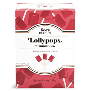 See's Candies Cinnamon Lollypops 8.4oz 500859 / V[YLfB Vi |bv LfB[ 12 238g o^C v[g Mtg