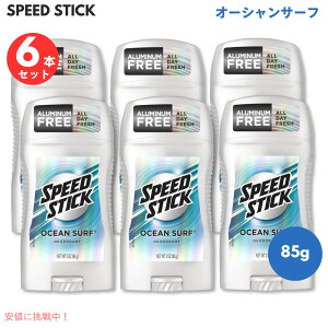 �y6�Z�b�g�z�X�s�[�h�X�e�B�b�N �I�[�V�����T�[�t �f�I�h�����g�X�e�B�b�N Speed Stick Deodorant Ocean Surf 3 oz (85 g)