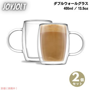 2Zbg JoyJolt WCWg Double Wall Thermal Borosilicate Insulated _uEH[ R[q[}OJbv Coffee Mug 13.5 oz